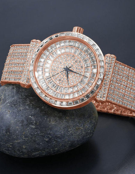 FOXY CZ Iced Out Watch - A Statement of Elegance
