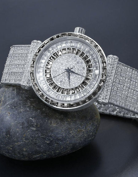 FOXY CZ Iced Out Watch - A Timeless Elegance