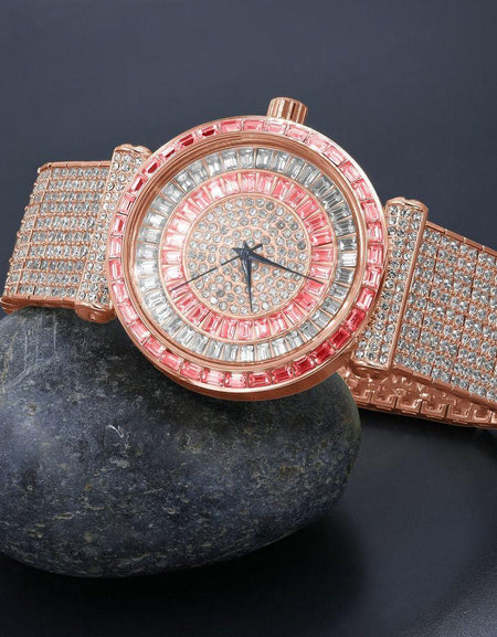 FOXY CZ Iced Out Watch - A Luxurious Timepiece for the Discerning Individual
