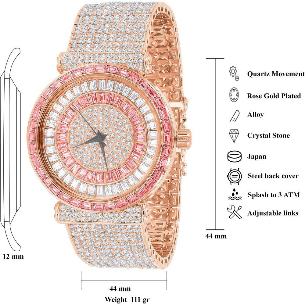 FOXY CZ Iced Out Watch - A Luxurious Timepiece for the Discerning Individual