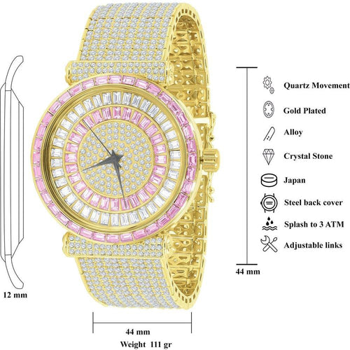 Load image into Gallery viewer, FOXY CZ Iced Out Watch: A Statement of Luxury
