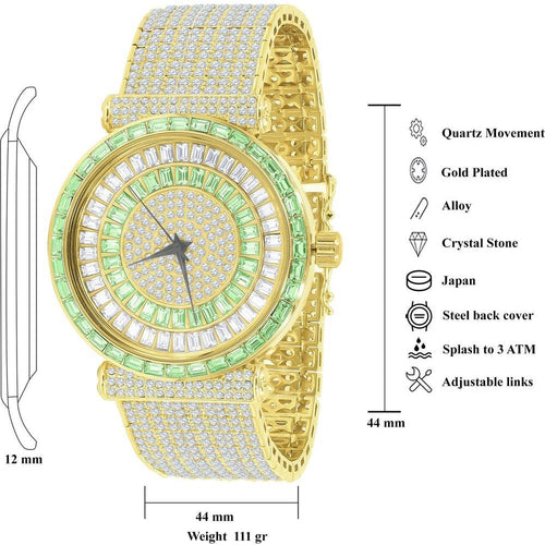 Load image into Gallery viewer, FOXY CZ Iced Out Watch - A Testament to Elegance and Luxury
