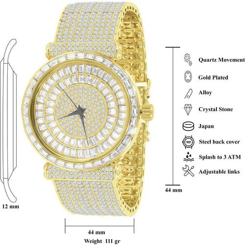 Load image into Gallery viewer, FOXY CZ Iced Out Watch - A Touch of Luxury
