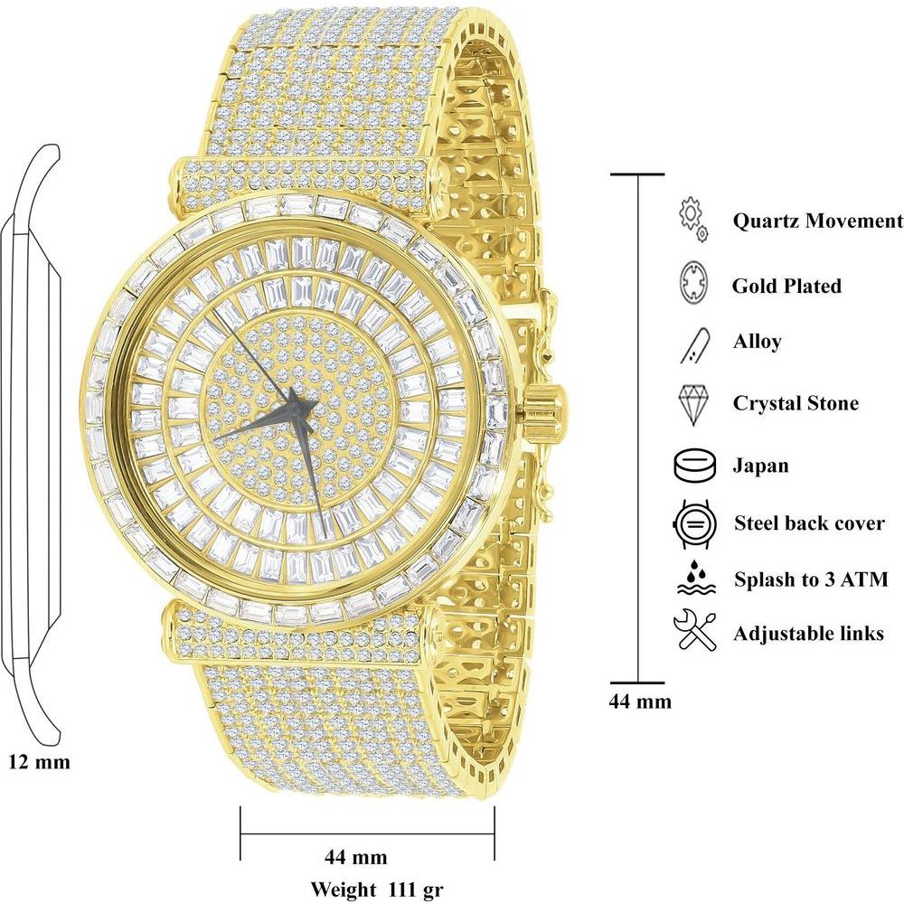 FOXY CZ Iced Out Watch - A Touch of Luxury