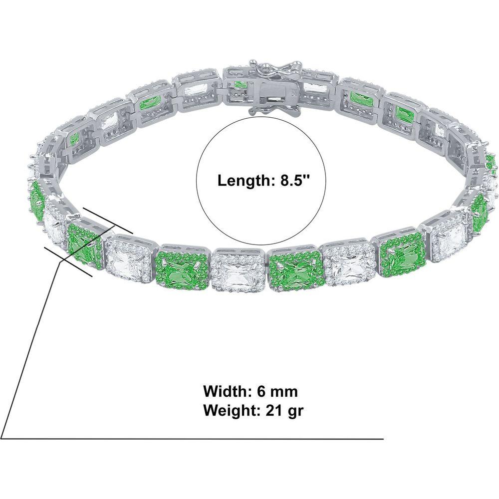 FOXY 6MM Square Tennis Bracelet - Exquisite Elegance