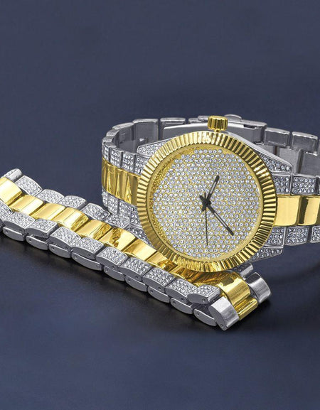 Personified Ultra Bling Watch - A Dazzling Accessory for the Discerning Individual