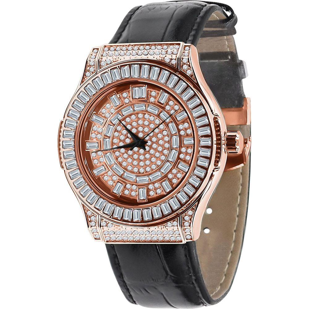 Conspicious Bling Leather Watch | 5110365