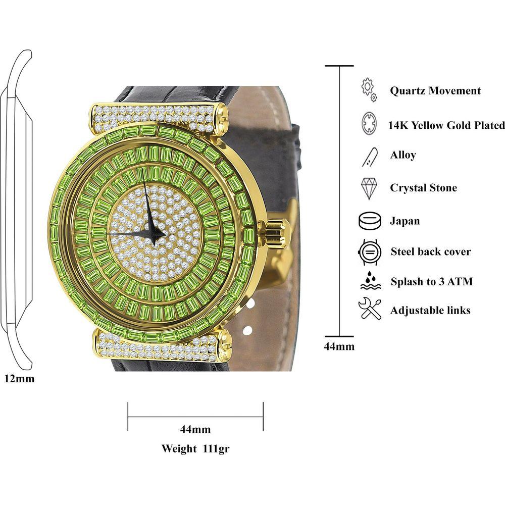 PALATIAL Hip Hop Leather Watch - A Statement of Luxury and Elegance