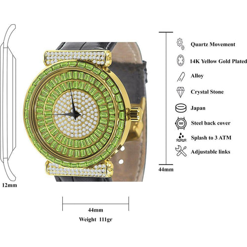 Load image into Gallery viewer, PALATIAL Hip Hop Leather Watch - A Statement of Luxury and Sophistication
