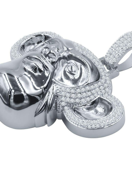 FERAL SILVER Pendant: Indulge in Elegance with Designer Iced Bling