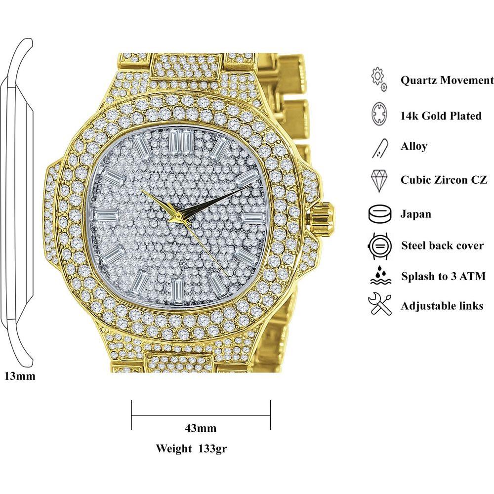 ROCK Hip Hop Metal Watch - A Luxurious Statement Piece