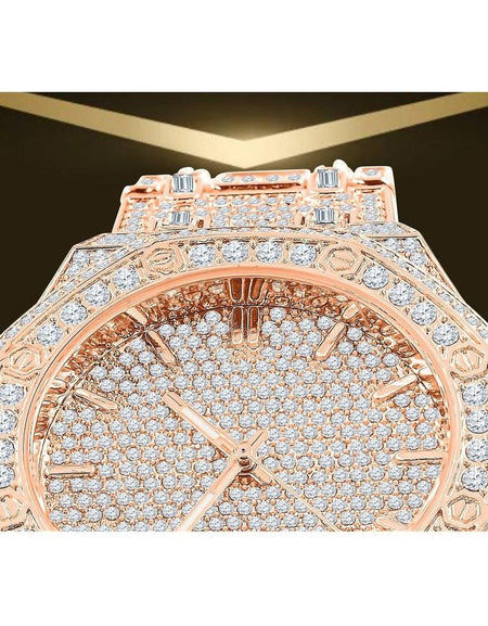 ARISTOCRATIC Hip Hop Metal Watch - A Dazzling Display of Elegance