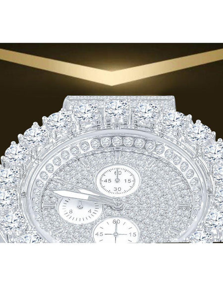 WAGGISH Steel Watch - Exquisite Bling Timepiece