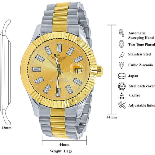 Load image into Gallery viewer, COSMIC STEEL CZ WATCH | 5628642
