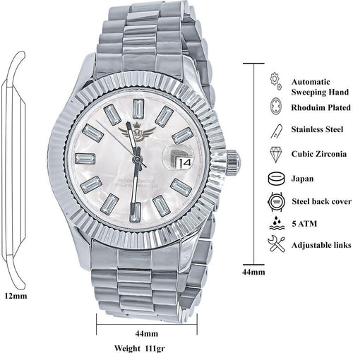 Load image into Gallery viewer, COSMIC STEEL CZ WATCH | 5628652
