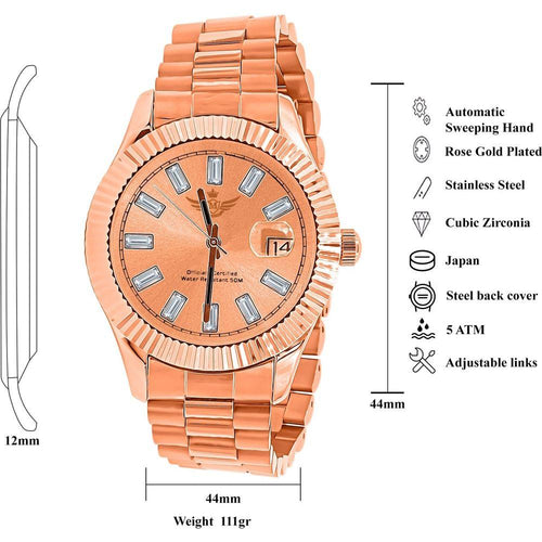 Load image into Gallery viewer, COSMIC STEEL AUTOMATIC METAL WATCH | 562865
