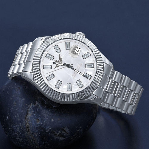 Load image into Gallery viewer, COSMIC STEEL CZ WATCH | 5628652
