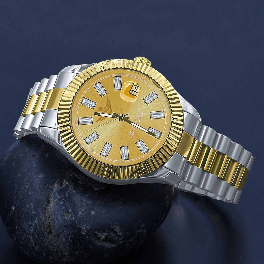 COSMIC STEEL CZ WATCH | 5628642