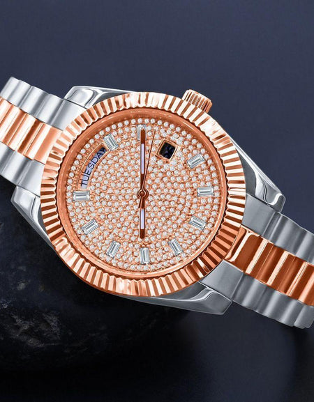 ARISTOCRATIC Hip Hop Metal Watch - A Dazzling Statement Timepiece