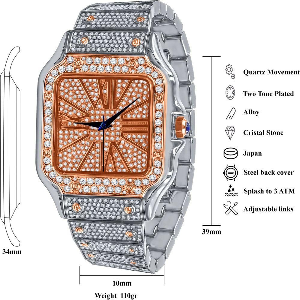 PRODIGIOUS Hip Hop Metal Watch - A Statement of Luxury and Elegance