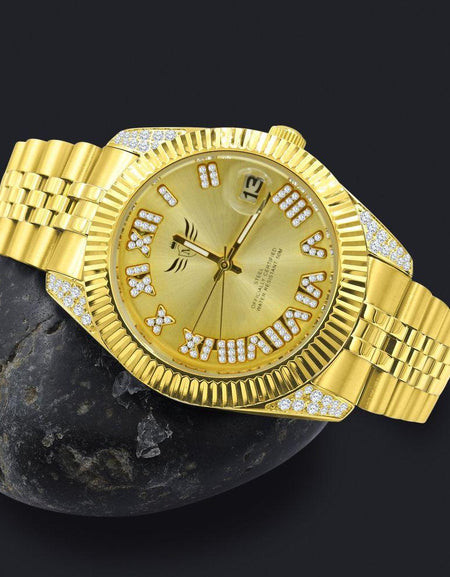 EARL Steel Watch I 530562 - Luxury Bling Timepiece