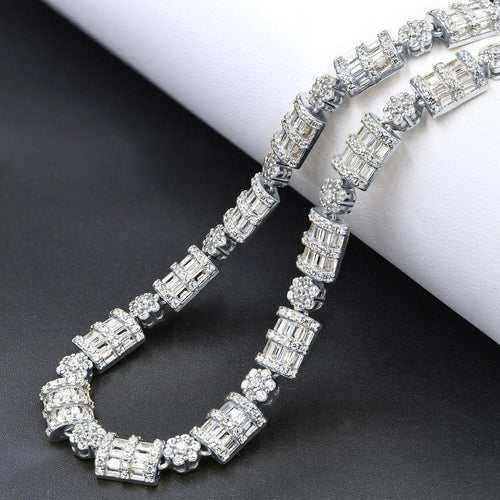 Load image into Gallery viewer, LUXURIA SILVER ICED OUT CZ 8MM CHAIN I 9219241
