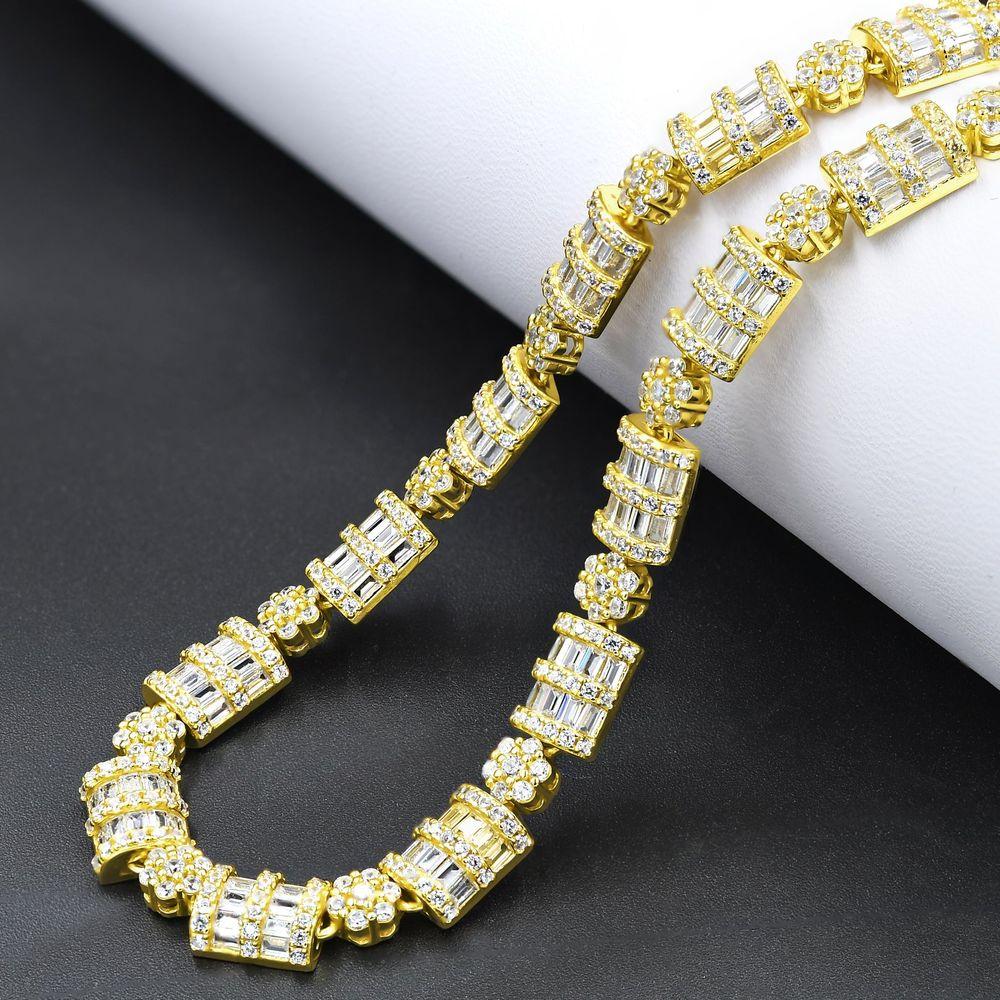 LUXURIA SILVER ICED OUT CZ 8MM CHAIN I 9219241