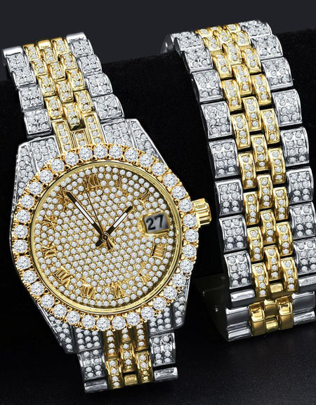 Purpureus Luxurious Bling Watch Set