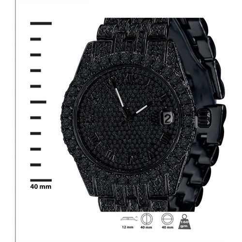 Load image into Gallery viewer, PURPUREUS 5-LINK ICED OUT WATCH &amp; BRACELET SET I 530703
