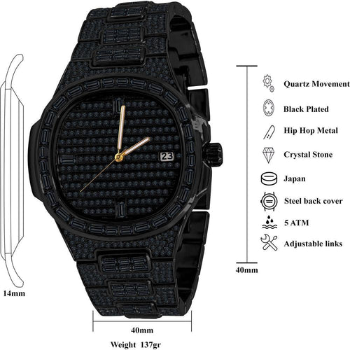 Load image into Gallery viewer, ATTITUDE HIP HOP METAL WATCH I 563123
