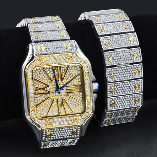 Load image into Gallery viewer, PRODIGIOUS STAINLESS STEEL CRYSTAL WATCH SET | 5307442
