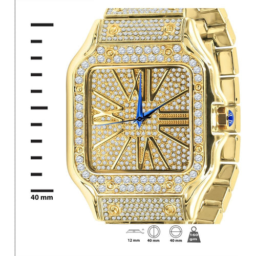 Load image into Gallery viewer, PRODIGIOUS STAINLESS STEEL CRYSTAL WATCH SET | 530742
