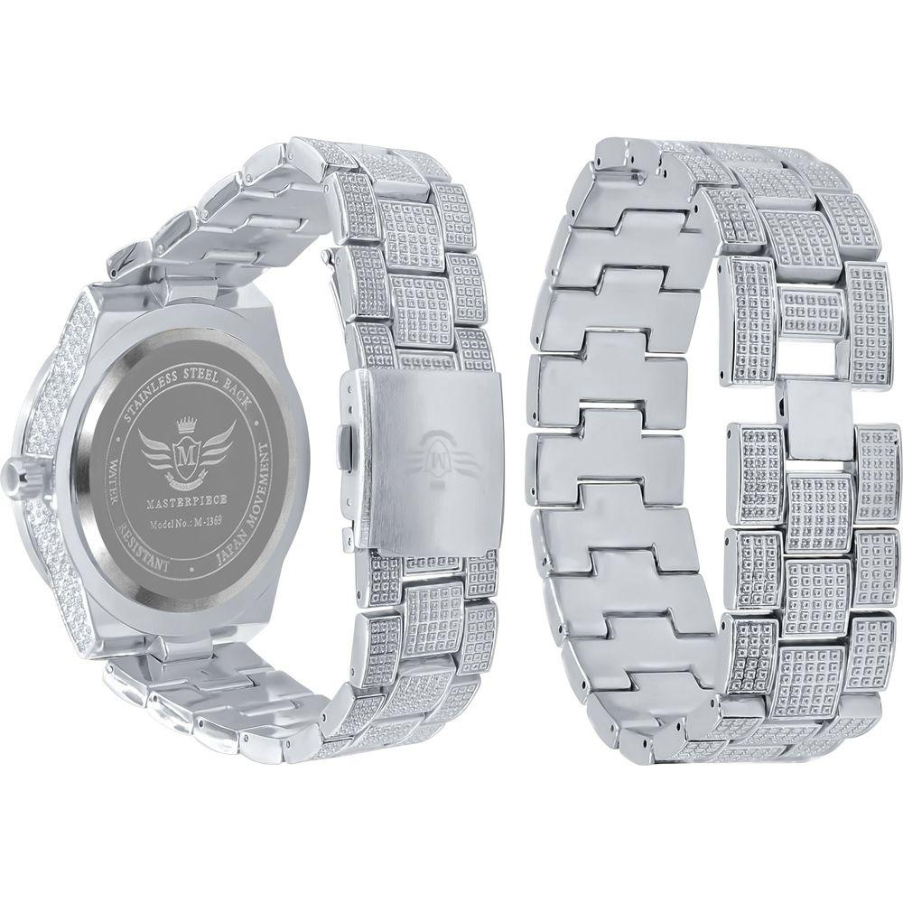 OYSTER BAGUETTE BEZEL ICED OUT WATCH & BRACELET SET | 530751