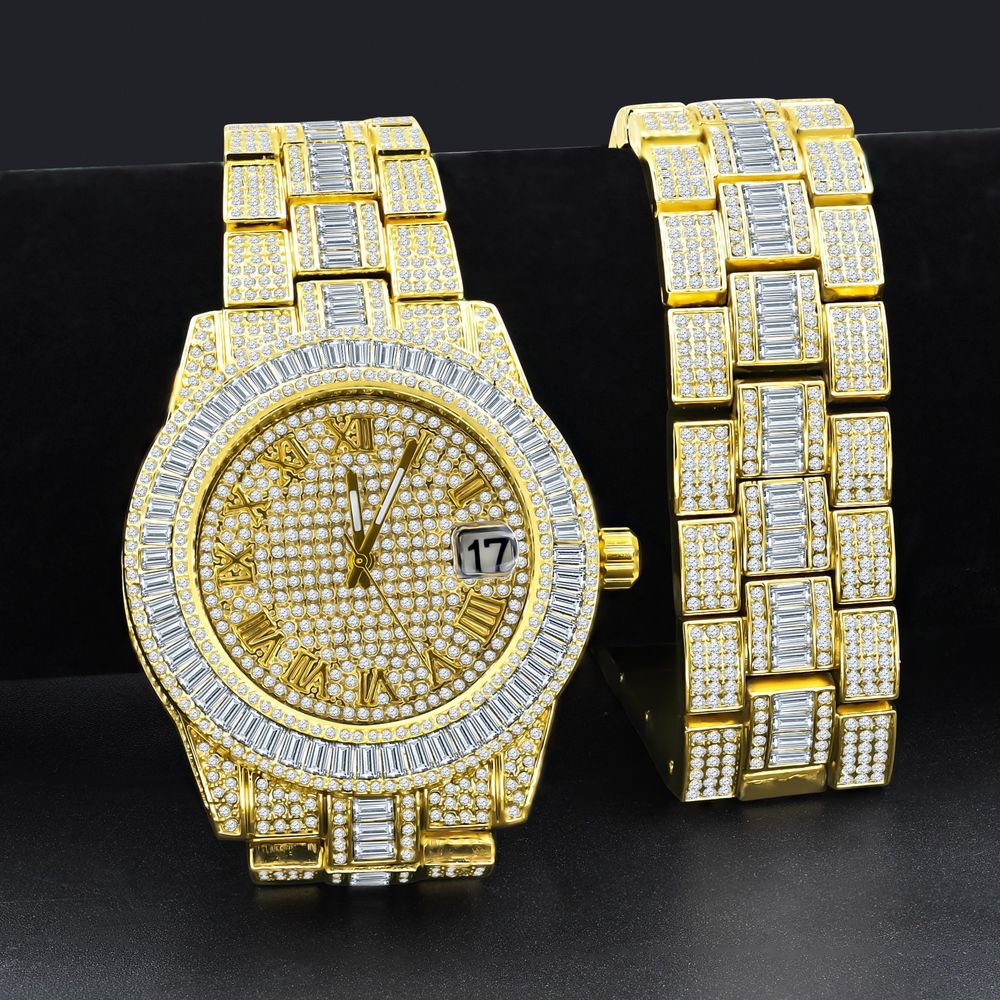 OYSTER CRYSTAL STONES WATCH SET | 530752