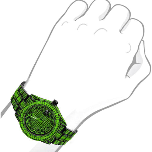 Load image into Gallery viewer, Oyster Hip Hop Metal Watch - A Luxurious Timepiece for the Discerning Individual
