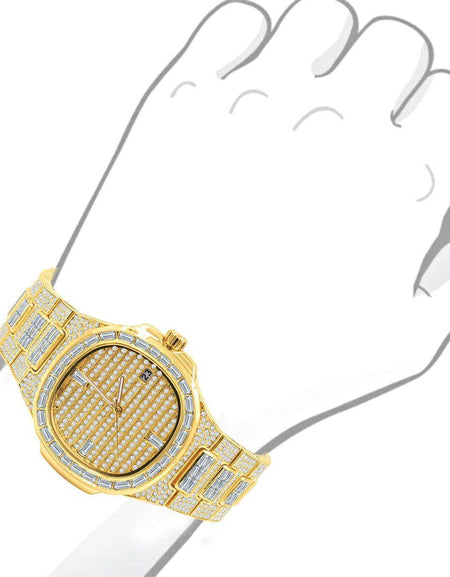ATTITUDE Hip Hop Metal Watch - A Statement of Luxury and Style
