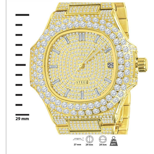 Load image into Gallery viewer, LORD Steel Crystal Watch | A Dazzling Timepiece of Luxury and Elegance
