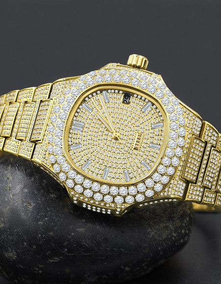 LORD Steel Crystal Watch | A Dazzling Timepiece of Luxury and Elegance