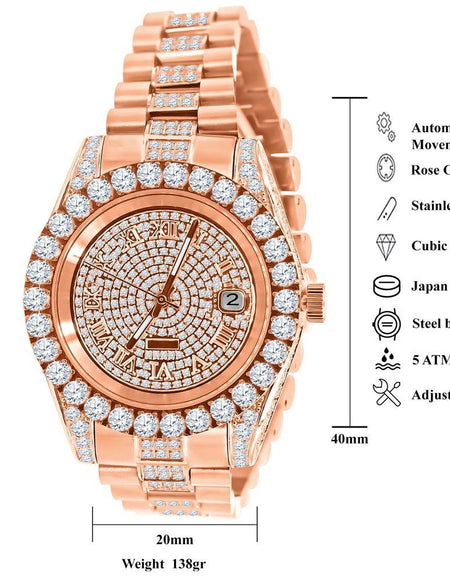 MONARCH Metal Watch CZ I 530315 - A Luxurious Timepiece