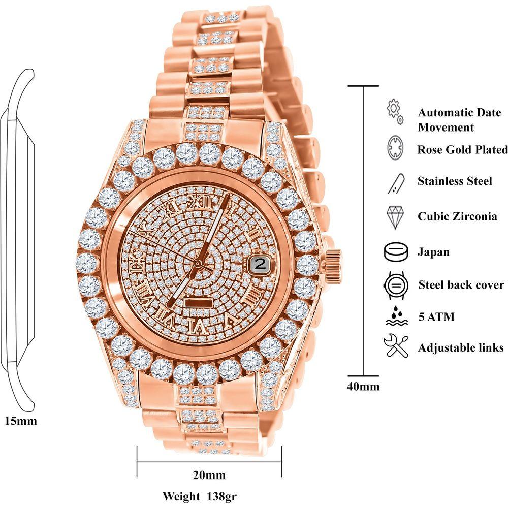 MONARCH Metal Watch CZ I 530315 - The Ultimate Luxurious Timepiece