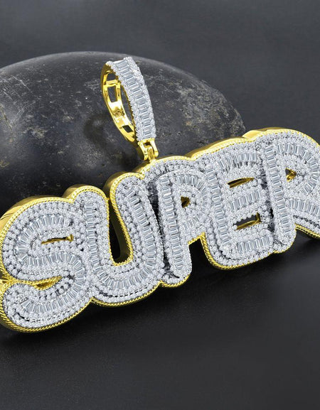 STEIL Hip Hop Crystal Pendant: A Statement Piece in Designer Iced Bling