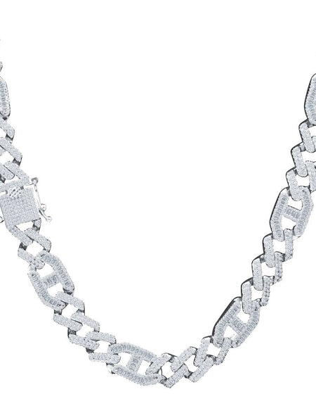 Bling Master Jewelry Ingress Brass 12mm CZ Chain