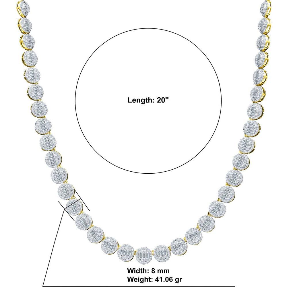 CLAIR Sterling Silver 8mm 20" Chain – Exquisite Elegance