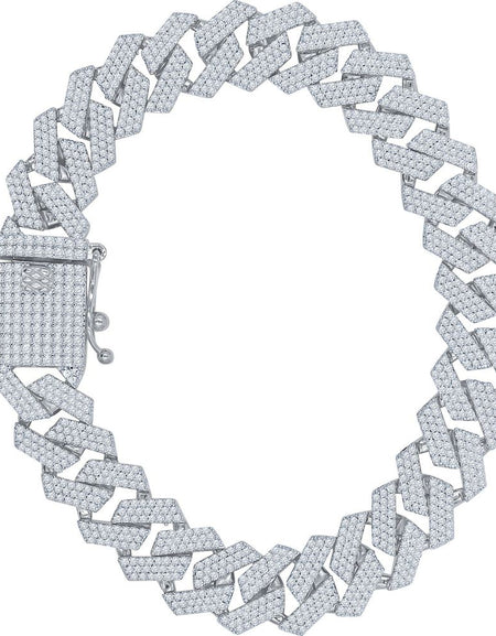 JORVIK 12MM CZ Brass Rose Gold Iced Out Bracelet