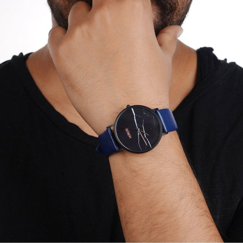 Load image into Gallery viewer, Blue Vegan Leather Unstitched Strap | 20MM
