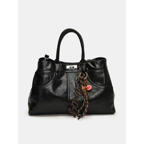 Load image into Gallery viewer, Luxurious PU Leather Handbag with Pendant
