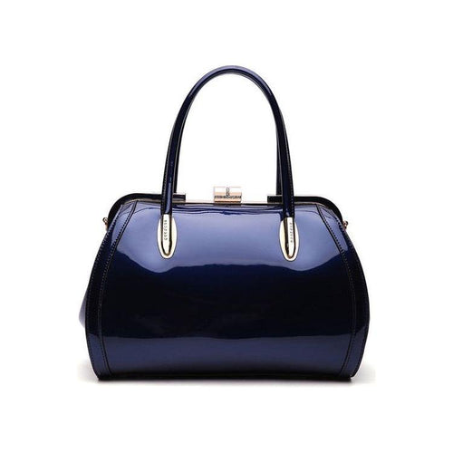 Load image into Gallery viewer, MKF Marlene Patent Satchel Handbag by Mia K
