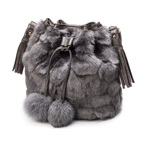 Load image into Gallery viewer, Fashion Plush Handbag For Women - A Luxurious Bucket Bag
