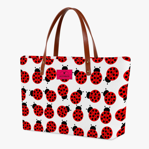 Load image into Gallery viewer, Jacki Easlick Ladybug Classic Diving Cloth Tote Bag
