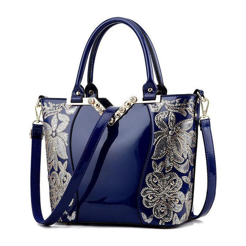 Load image into Gallery viewer, Elegant Embroidered PU Leather Handbag for Women by Your Brand Name
